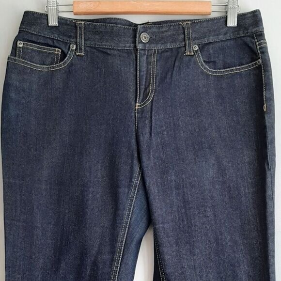 ANN TAYLOR Curvy Fit Bootcut Leg Blue Jeans Sz 10 - Picture 5 of 13
